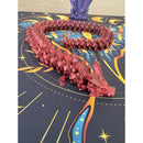 Inferno Crystal Dragon – Articulated 3D Printed Fantasy Fidget Toy (Red)