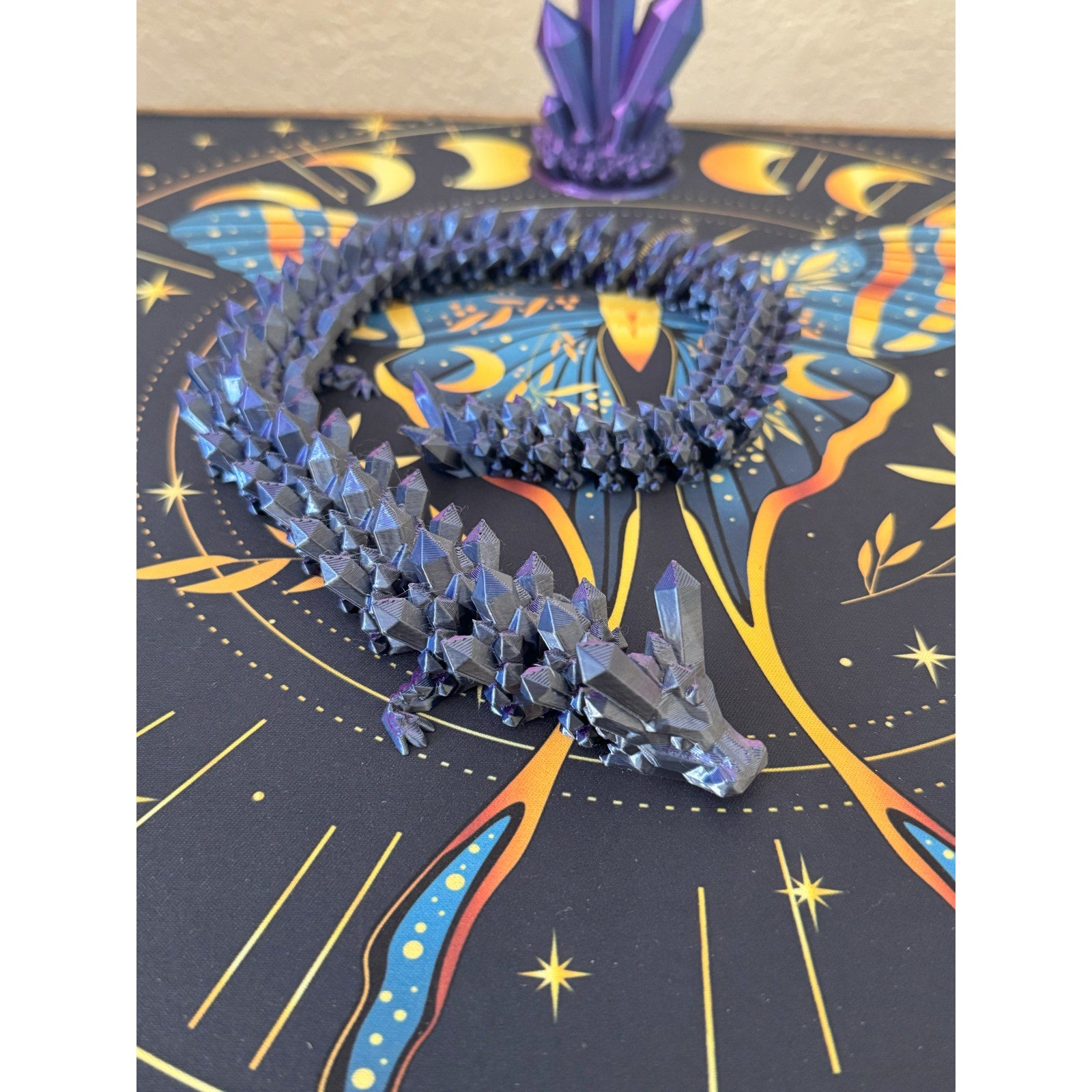 Voidscale Crystal Dragon – Articulated 3D Printed Galaxy Fantasy Fidget Toy