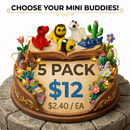 Mini Buddies – Pick Any 5 | Custom 3D Printed Animal Fidgets Bundle