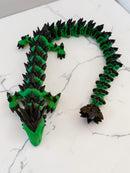 Crystal Spine Dragon – Articulated 3D Printed Fidget Dragon | 7 Colors