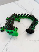 Crystal Spine Dragon – Articulated 3D Printed Fidget Dragon | 7 Colors