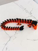 Crystal Spine Dragon – Articulated 3D Printed Fidget Dragon | 7 Colors