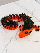 Crystal Spine Dragon – Articulated 3D Printed Fidget Dragon | 7 Colors