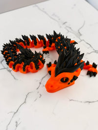 Crystal Spine Dragon – Articulated 3D Printed Fidget Dragon | 7 Colors
