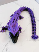 Crystal Spine Dragon – Articulated 3D Printed Fidget Dragon | 7 Colors