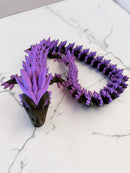 Crystal Spine Dragon – Articulated 3D Printed Fidget Dragon | 7 Colors