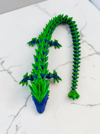 Crystal Spine Dragon – Articulated 3D Printed Fidget Dragon | 7 Colors