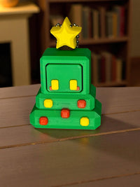 Christmas Tree Fidget Clicker Keychain