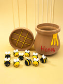 Honey Bee Tic-Tac-Toe Game Set – Cute Bee Game with Honey Pot Storage | Family Game Night
