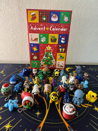 Advent Calendar Surprise Box | 24 Chibi 3D Printed Creatures & Holiday Minis | Christmas Countdown Gift for Kids and Collectors