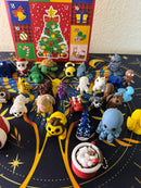 Advent Calendar Surprise Box | 24 Chibi 3D Printed Creatures & Holiday Minis | Christmas Countdown Gift for Kids and Collectors