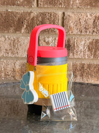 3D Printed 12 oz Can Koozie with Handle | Teacher Gift Drink Holder | Lightweight Beverage Cooler
