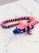 Crystal Spine Dragon – Articulated 3D Printed Fidget Dragon | 7 Colors