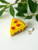 Pizza Slice Fidget Clicker Keychain