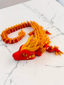 Crystal Spine Dragon – Articulated 3D Printed Fidget Dragon | 7 Colors