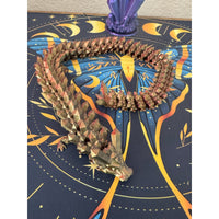 Molten Gold Crystal Dragon – Articulated 3D Printed Fantasy Fidget Toy