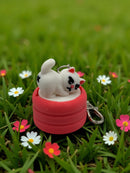 Chonky Cat Fidget Clicker Keychain – Cute 3D Printed Stress Relief Toy